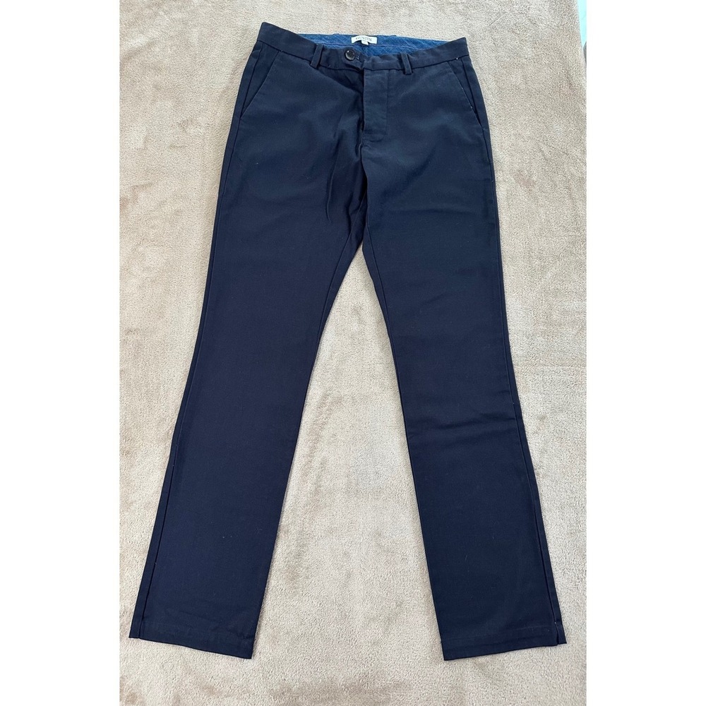 Gustin Slim Fit Unselvedge Pants Men Size 32X34  Navy Blue California Made EUC